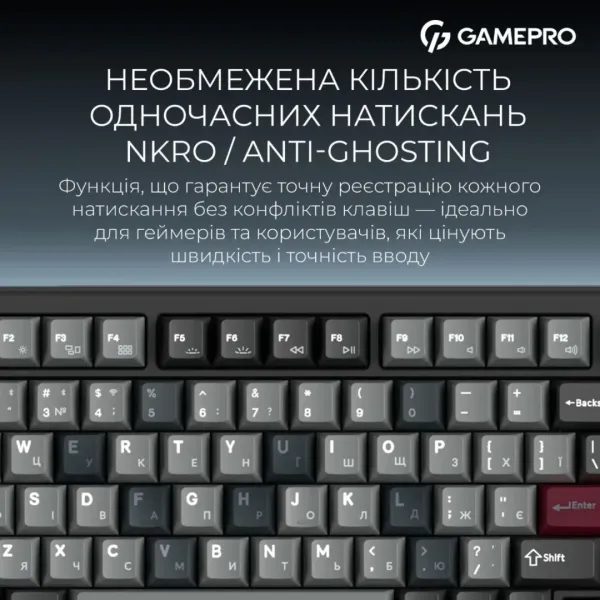 Клавіатура GamePro Asgard Yord (MK266BK) (Black) (UA)