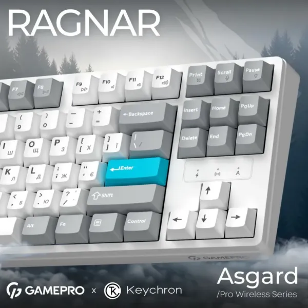 Клавіатура GamePro Asgard Ragnar (MK285WH) (White) (UA)