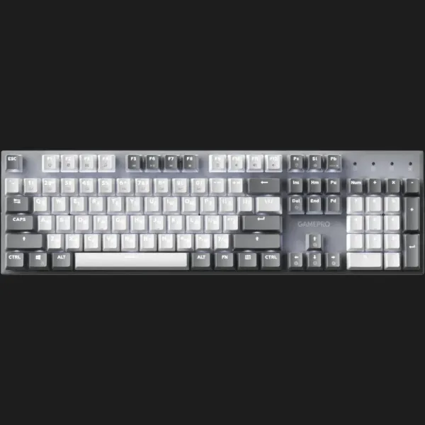 Клавіатура GamePro Genesis Metallic 100% Red switches (Gray) (UA)