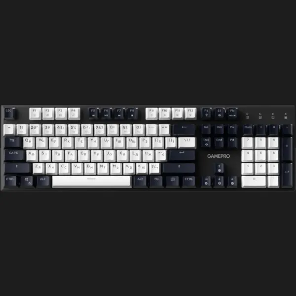 Клавіатура GamePro Genesis Metallic 100% Red switches (Black) (UA)