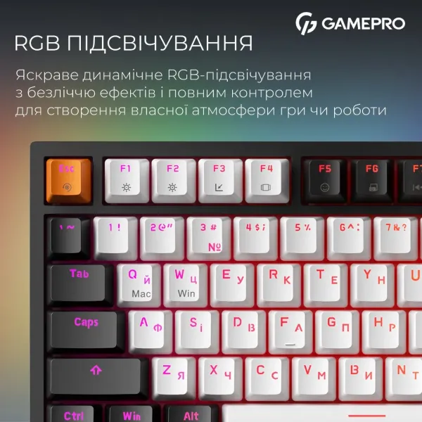 Клавіатура GamePro Asgard Valhalla MAX 75% Magnetic switches (Black) (UA