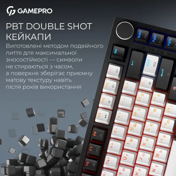 Клавіатура GamePro Asgard Valhalla MAX 75% Magnetic switches (Black) (UA