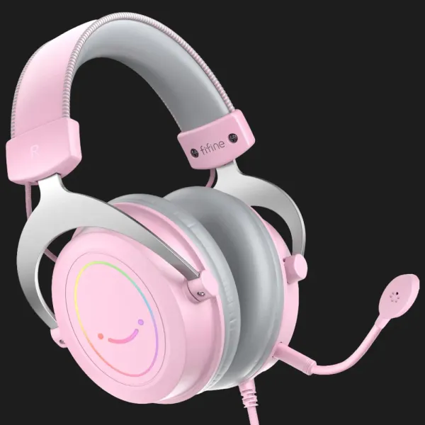 Ігрова гарнітура Fifine RGB H3P (Pink) (UA)