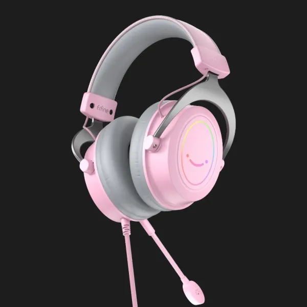 Ігрова гарнітура Fifine RGB H3P (Pink) (UA)