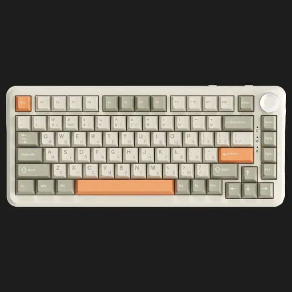 Клавіатура ігрова Ajazz AK820 MAX Flying Fish Switch (Retro) (AK820MAX-FF-R) (UA)