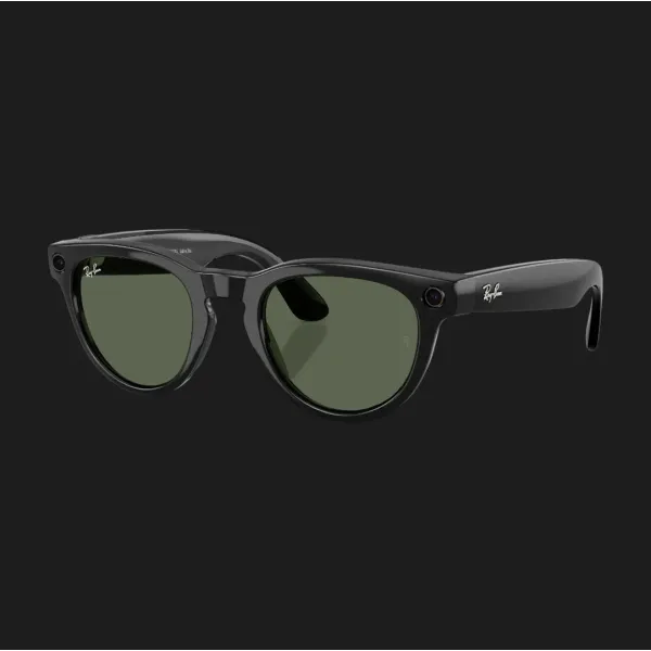 Смарт-окуляри Ray-Ban Meta Headliner (Gen 2) Low Bridge Fit (Shiny Black/G-15 Green) (RW4013F 601/71 51-23) (M)