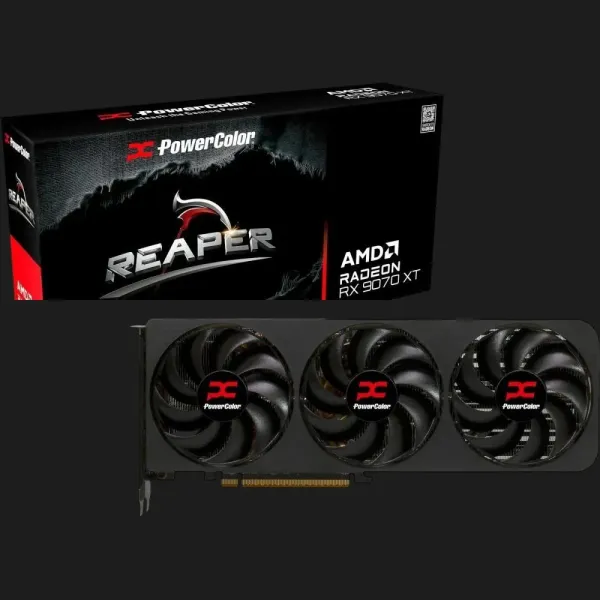 Відеокарта PowerColor Radeon RX 9070 XT Reaper 16GB (RX 9070 XT 16G-A)