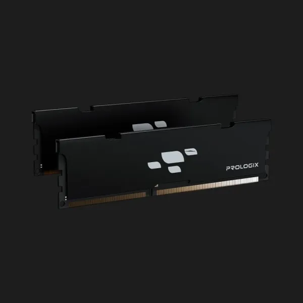 Оперативна памʼять Prologix Black DDR5 32GB 2x16GB 6000MHz (PRO32GB6000B5K)