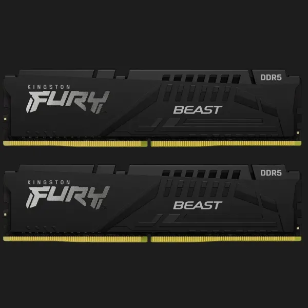 Оперативна памʼять Kingston Fury Beast DDR4 16GB 2x8GB 3200MHz (KF432C16BBK2/16)