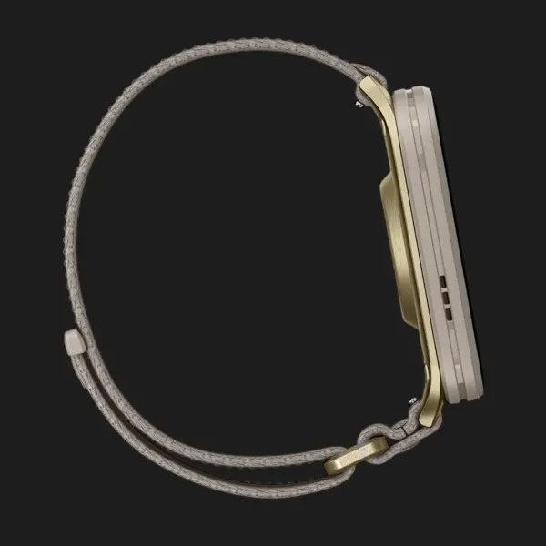 Garmin Venu X1 Soft Gold with Titanium Caseback and French Gray Nylon Band (010-02980-08/09)