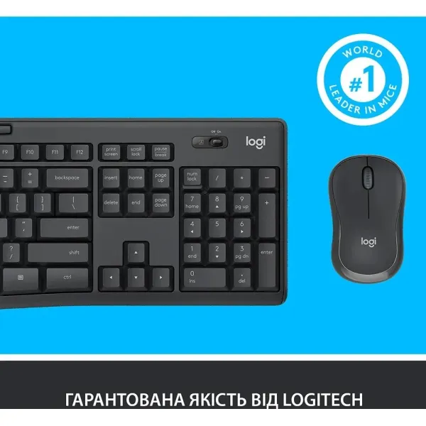 Комплект Logitech MK295 Combo (Black) (UA)