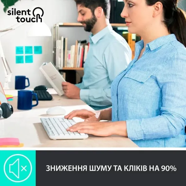 Комплект Logitech MK295 Combo (White) (UA)