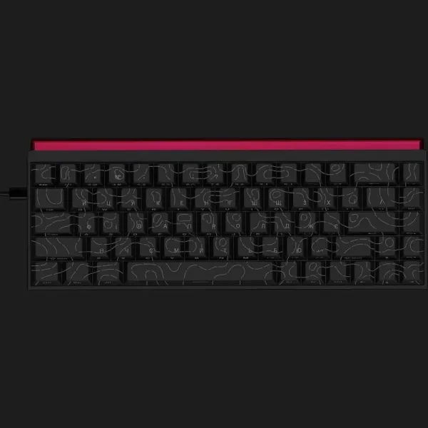 Клавіатура Ajazz NK68 Red switches Side Contour (Black) (UA)