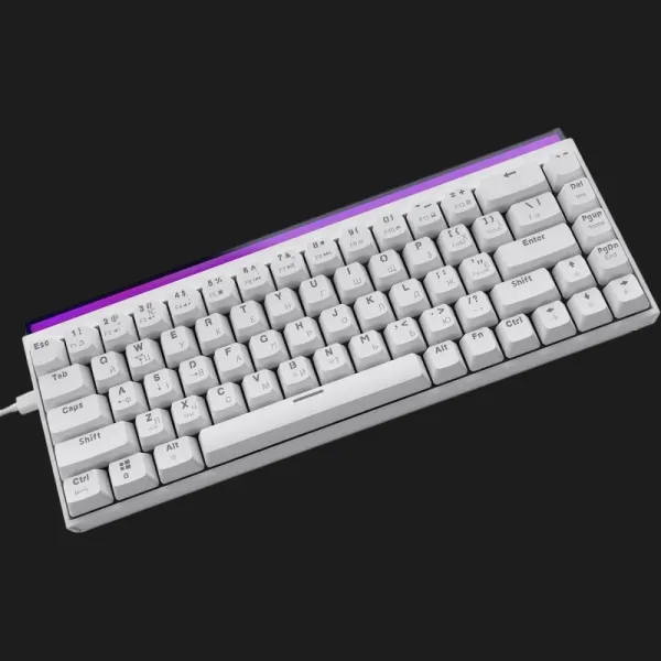 Клавіатура Ajazz NK68 Red switches (White) (UA)
