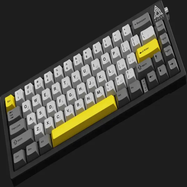 Клавіатура Ajazz AK650 Moon Yellow switches (Gray/White/Yellow) (UA)