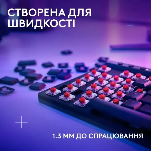 Клавіатура ігрова Logitech G515 RAPID TKL Wired Gaming (Black) (UA)