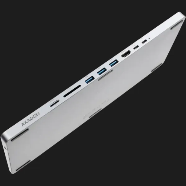 Клавіатура AXAGON HMC-KB 9 in 1 Layout USB (Silver/Black) (UA)