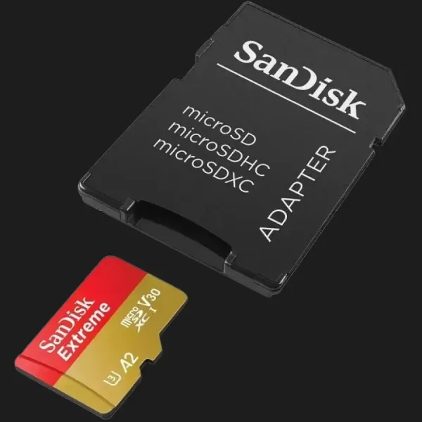 Карта пам'яті SanDisk Extreme A2 microSDXC 128Gb UHS-1 U3 V30 + adapter SD