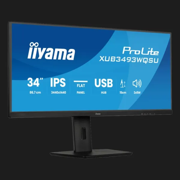 Монітор iiyama 34" IPS 120Hz XUB3493WQSU-B6 (UA)