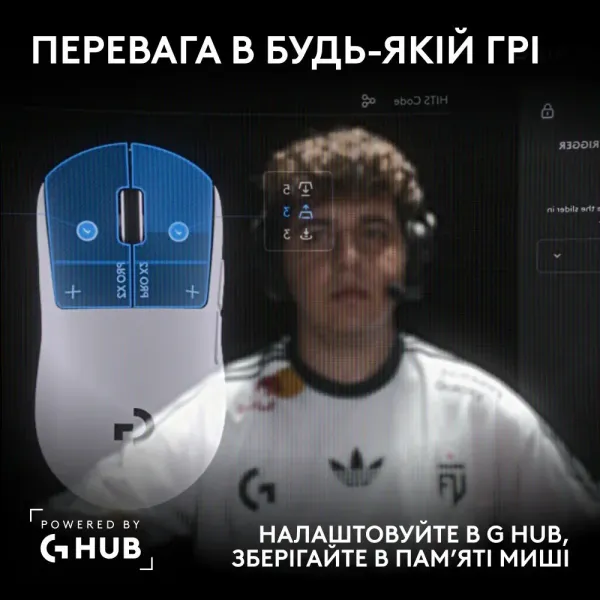 Ігрова миша Logitech G PRO X2 Superstrike Lightspeed (EU)