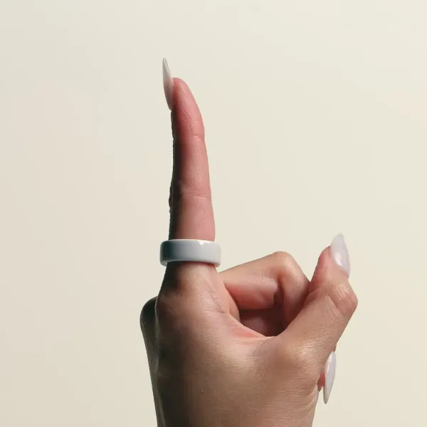 Смарт-кільце Oura Ring 4 Ceramic Cloud Size 5