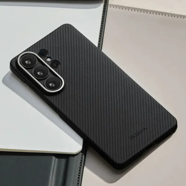 Чохол Pitaka Edge Ultra-Slim Classic Twill 600D для Samsung Galaxy S26 Ultra (Black/Gray)