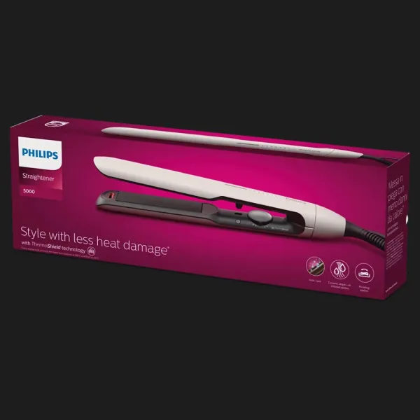 Випрямляч для волосся Philips Series 5000 (White)