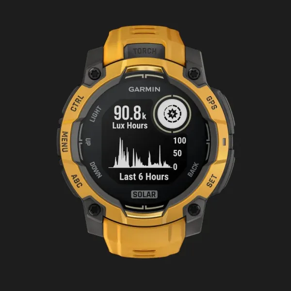 Garmin Instinct 3 45mm Solar Sunburst with Sunburst/Gray Band