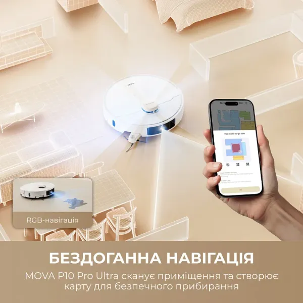 Робот-пилосос Mova P10 Pro Ultra (White)