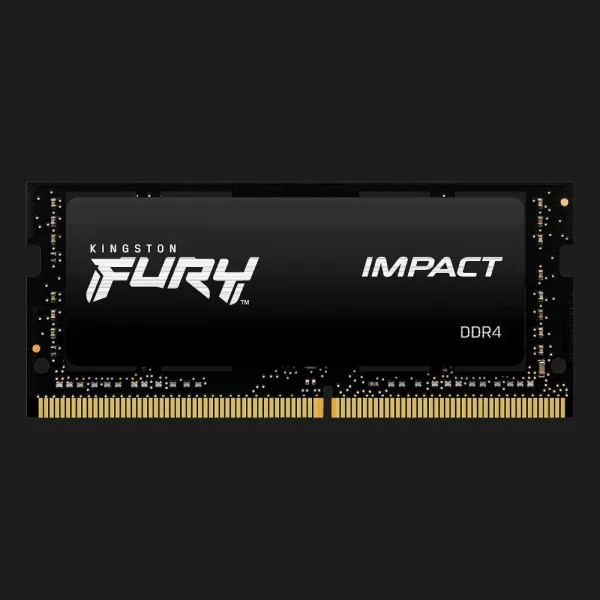 Оперативна памʼять Kingston Fury Impact SO-DIMM DDR4 8GB 1x8GB 3200MHz (KF432S20IB/8)
