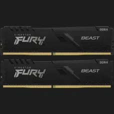 Оперативна памʼять Kingston Fury Beast DDR4 32GB 2x16GB 3200MHz (KF432C16BBK2/32)