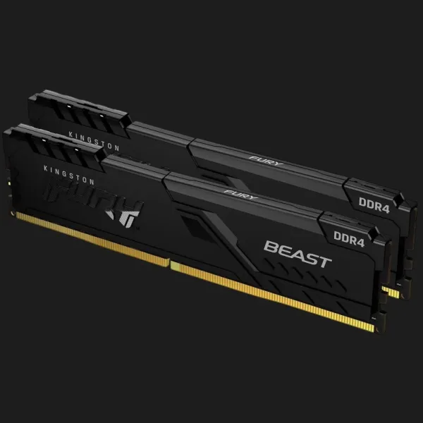 Оперативна памʼять Kingston Fury Beast DDR4 32GB 2x16GB 3200MHz (KF432C16BBK2/32)