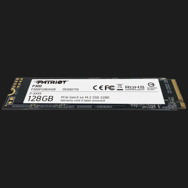 Накопичувач SSD Patriot P300 128GB NVMe PCIe 3.0 (P300P128GM28)