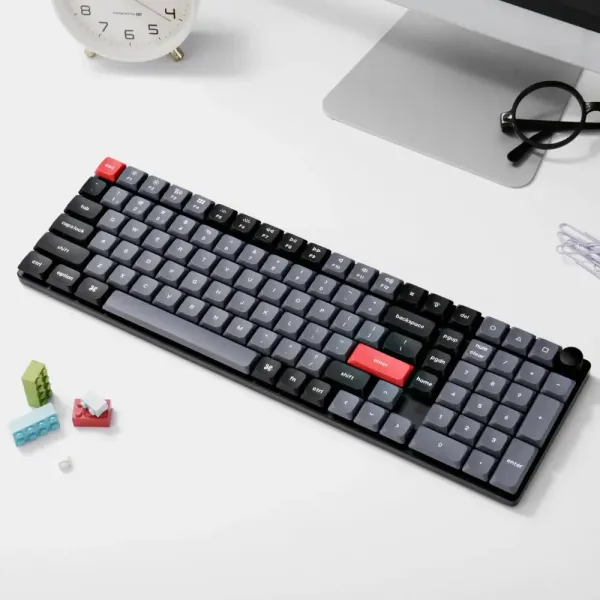 Ігрова клавіатура Keychron K17 Pro 103 Key White Led Gateron MX 2.0 Brown (Black) (K17P-A3-UA)