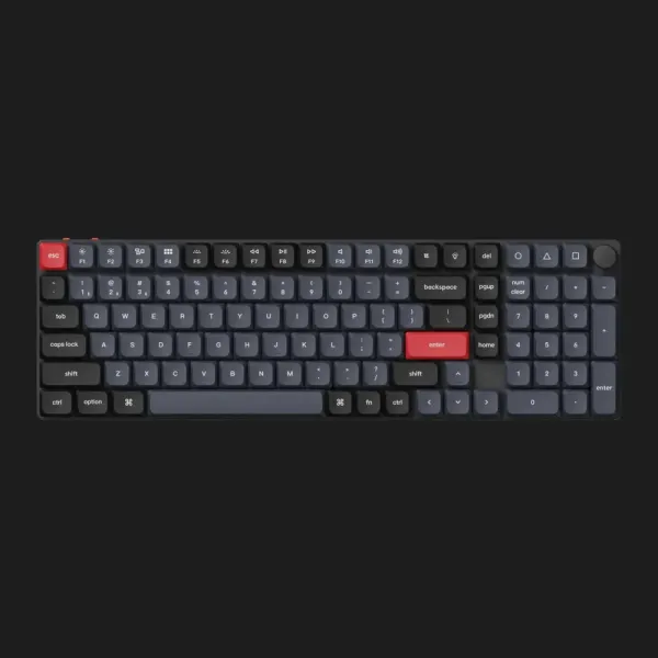 Ігрова клавіатура Keychron K17 Pro 103 Key White Led Gateron MX 2.0 Red (Black) (K17P-A1-UA)