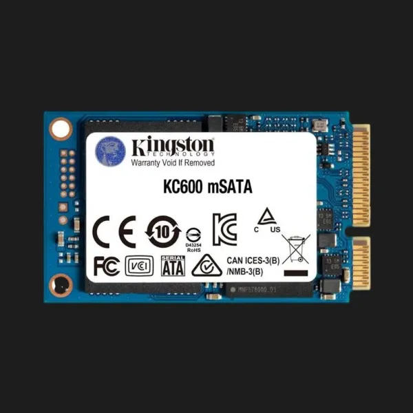 Накопичувач SSD Kingston KC600 512GB mSATA (SKC600MS/512G)