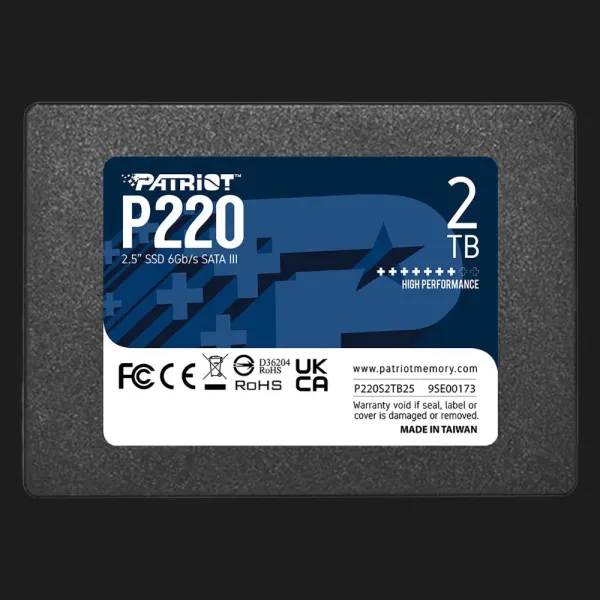 Накопичувач SSD Patriot P220 2TB SATA (P220S2TB25)