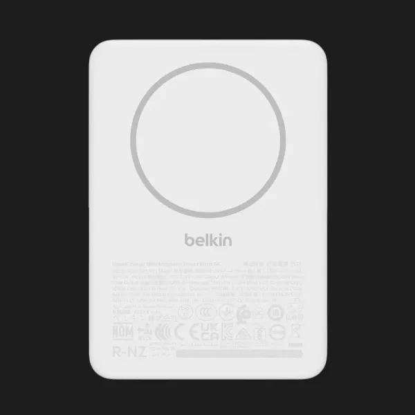 Зарядний пристрій Power Bank Belkin 5000mAh Slim Magnetic (White)