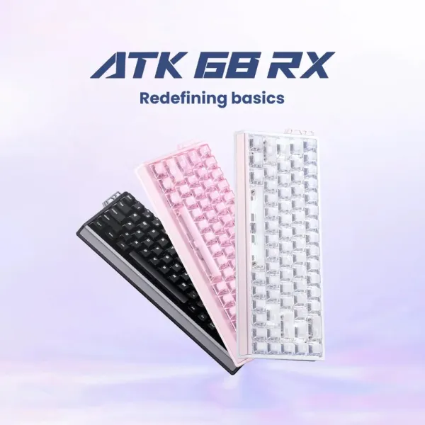 Ігрова клавіатура ATK 68 RX eSports Hall Effect (Pink) (ATK 68 RX pink)