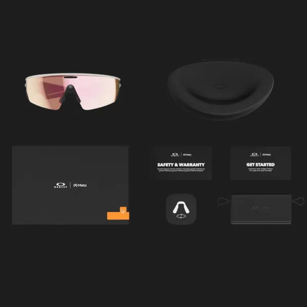 Смарт-окуляри Oakley Meta Vanguard - Prizm Rose Gold Lenses / White Frame (OW8001-0852)