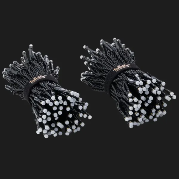 Гірлянда Smart LED Twinkly Strings RGB 250, Gen II, IP44, довжина 20м, кабель чорний