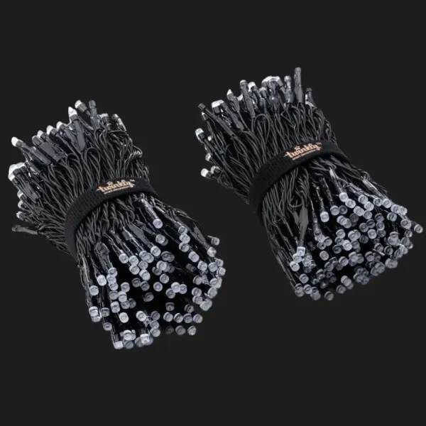 Гірлянда Smart LED Twinkly Strings RGB 400, Gen II, IP44, довжина 32м, кабель чорний