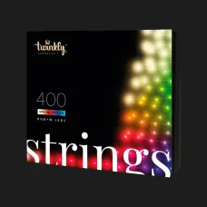 Гірлянда Smart LED Twinkly Strings RGBW 400, Gen II, IP44, довжина 32м, кабель чорний