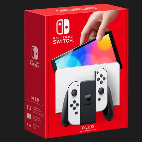 Портативна ігрова приставка Nintendo Switch OLED with White Joy-Con (045496453435)