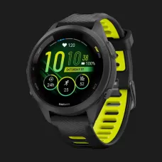 Garmin Forerunner 265S Black Bezel and Case with Black/Amp Yellow Silicone Band