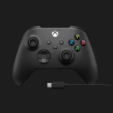 Геймпад Microsoft Xbox Series X/S Wireless Controller Carbon Black + Cable