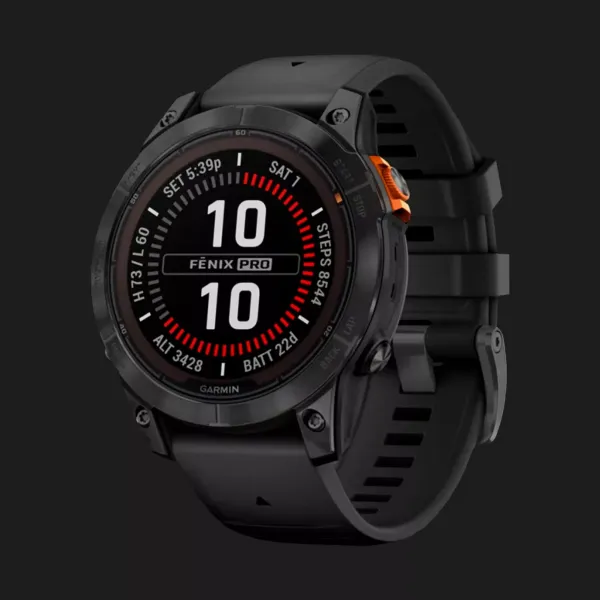 Garmin Fenix 7 Pro Solar Slate Gray with Black Band