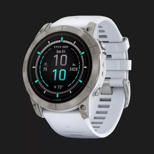 Garmin Epix Pro (Gen 2) Sapphire 51mm Titanium with Whitestone Band