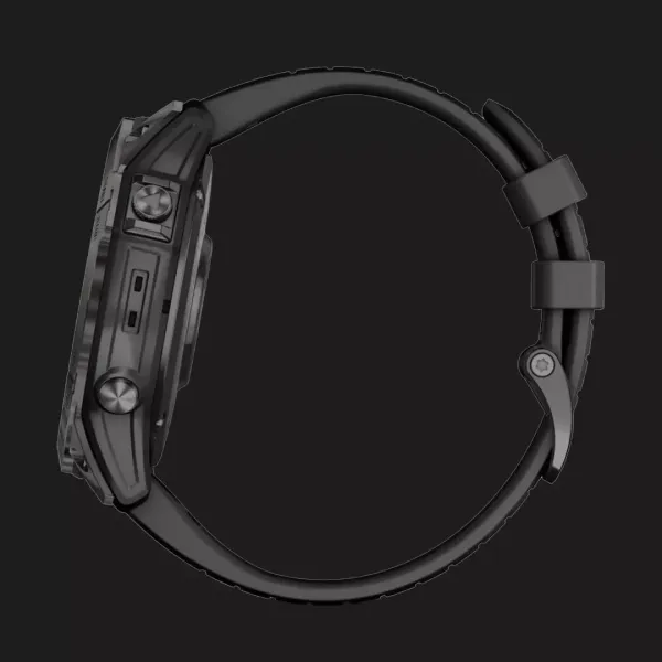 Garmin Fenix 7X Pro Sapphire Solar Carbon Gray DLC Titanium with Black Band