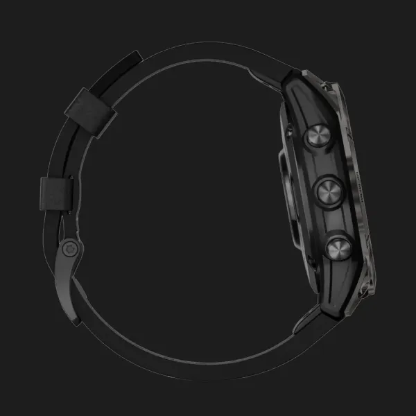 Garmin Epix Pro (Gen 2) Sapphire 47mm Carbon Gray DLC Titanium with Black Leather Band